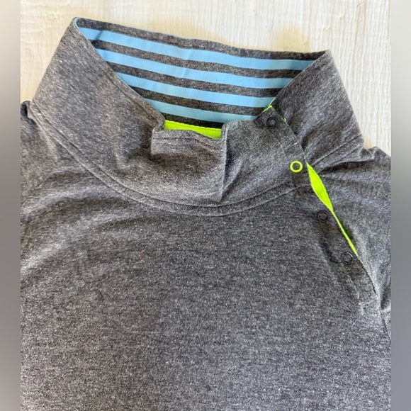 Jason Wu for EVA Air Gray Quarter Snap Pullover Shirt XL Long Sleeve Travel - Picture 4 of 10